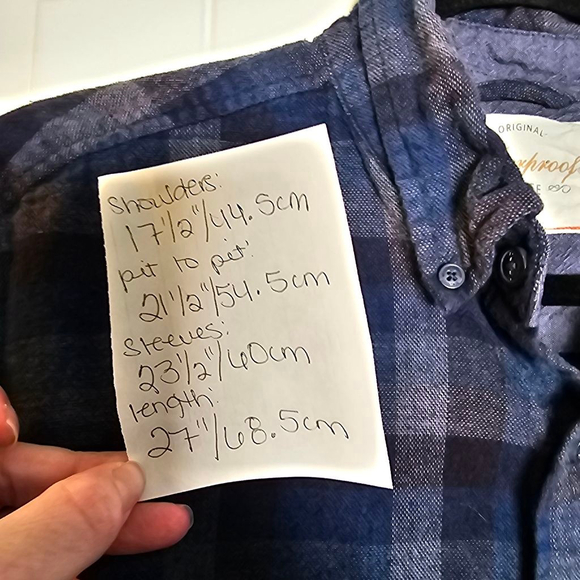 Weatherproof M dark blue, grey, black flannel button down flannel shirt - Picture 3 of 16